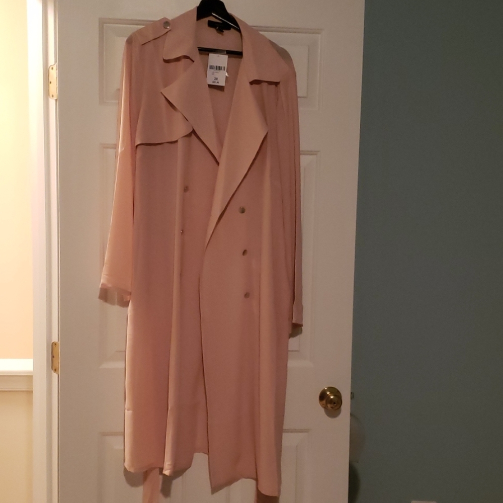 FOREVER 21+ NUDE LONG SLEEVE CASUAL JACKET